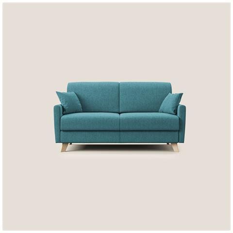 Edgar Divano letto matrimoniale in tessuto felis impermeabile T03 160 cm (mat. 120x197) azzurro - Foto 3