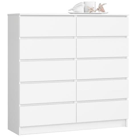 Cassettiera K120, 10 cassetti, 120x40x121 cm, Colore Bianco - Foto 1