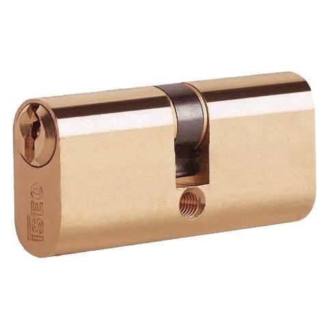 Cilindro Ovale In Ottone A 5 Perni Per Serrature Da Profilati Centrale E Decentrato Iseo Art. 8300 - Centrale - Foto 1