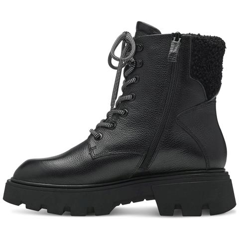 Black Casual Closed Booties Stivaletti Pelle Scarpe Donna Nero Eu 38, 1-26285-41 003 - Foto 3