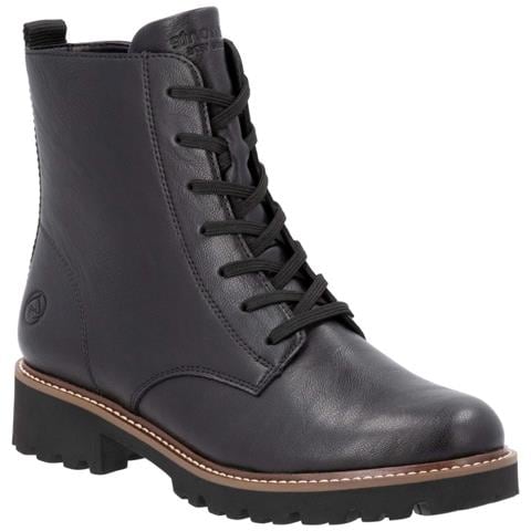 Black Casual Closed Ladies Mid Height Boots Stivaletti Pelle Scarpe Donna Nero Eu 37, D8661-00 - Foto 1