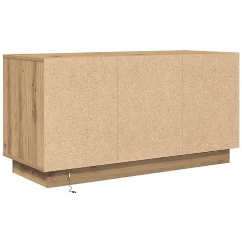 Mobile Porta TV con Luci LED Rovere Artigianale 100x41x50 cm - Foto 2