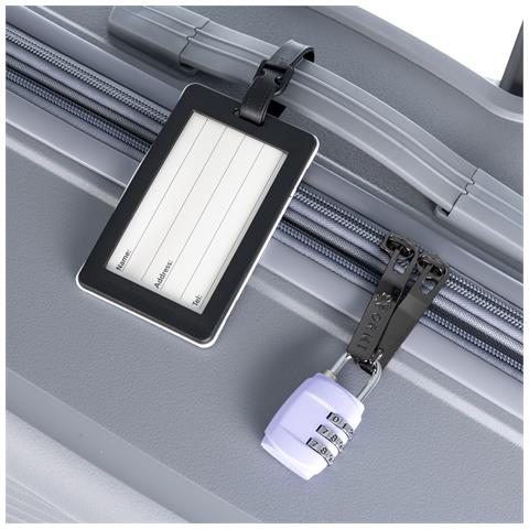 Kit Di Sicurezza Per Bagagli: Cintura Per Bagagli, Lucchetto E Etichetta Per Bagagli. Design Sirene. - Foto 4