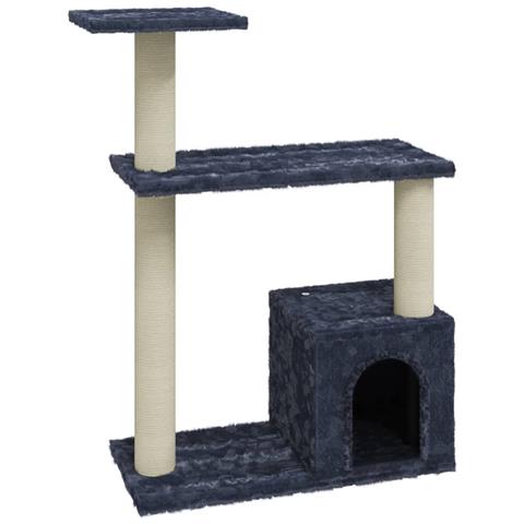 Lusso Casadino - Albero Per Gatti Con Tiragraffi In Sisal Grigio Scuro 70 Cm - Foto 1