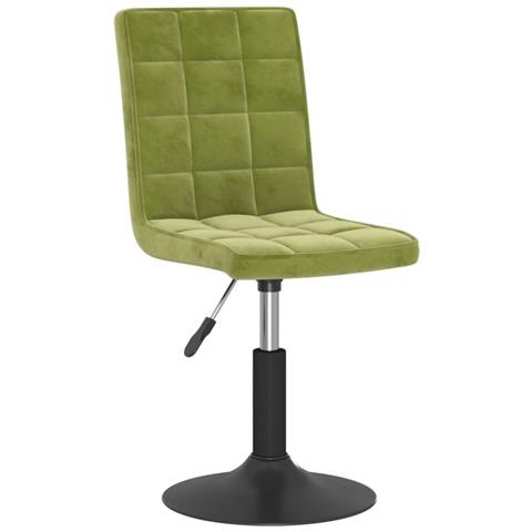 Lusso Casadino -  Sedie Da Pranzo Girevoli 2 Pz Verde Chiaro In Velluto - Foto 2