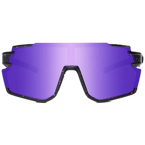 Occhiali Da Sole Sportivi Con Montatura Bianco Sabbia Purple - Foto 2