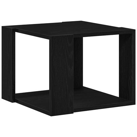 Tavolino da caffè Nero in rovere 40x40x30 cm in legno ingegnerizzato - Foto 1