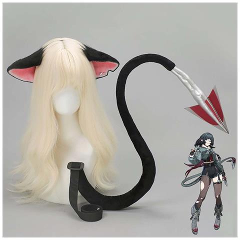 Orecchie Da Bestia Giandu Cosplay - Accessorio Peluche Nero - Foto 2