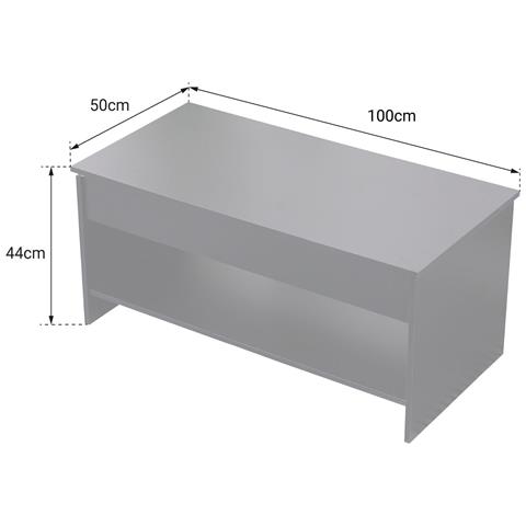 Tavolino Bianco E Legno Hedda - Foto 2