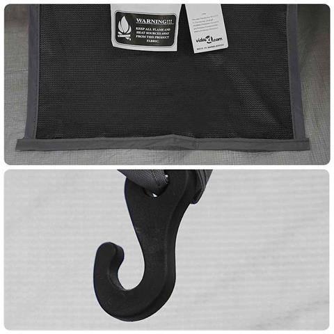 Tenda interna Nero 206 x 188 x 175 cm Rete - Foto 9