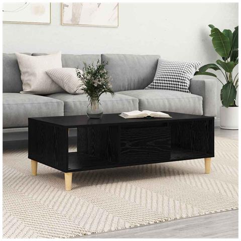 Tavolino da salotto Rovere nero 103.5 x 60 x 35 cm - Foto 2