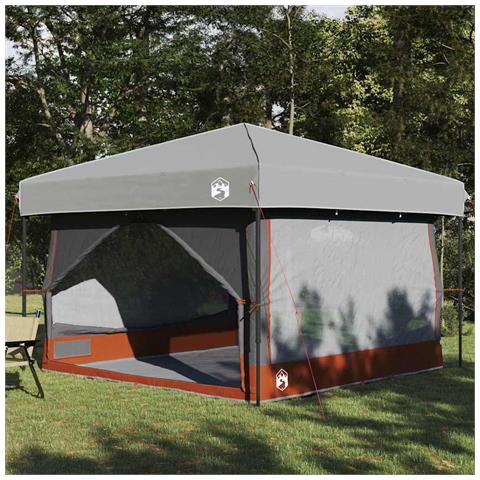Tenda interna con tetto Grigio e arancione 300 x 300 x 250 cm - Foto 2