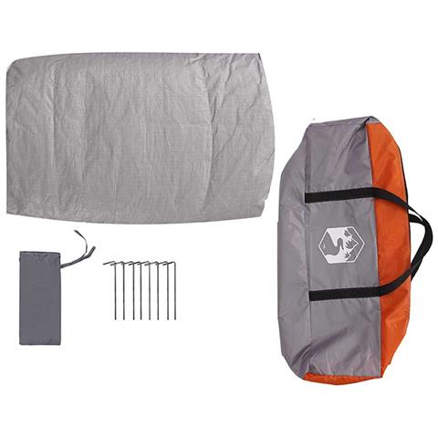 Tenda interna con tetto Grigio e arancione 300 x 300 x 250 cm - Foto 9