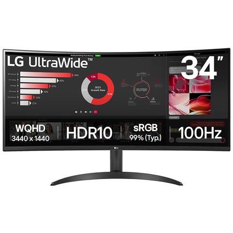 34WR50QK-B Monitor PC 86,4 cm (34") 3440 x 1440 Pixel Wide Quad HD Nero - Foto 1