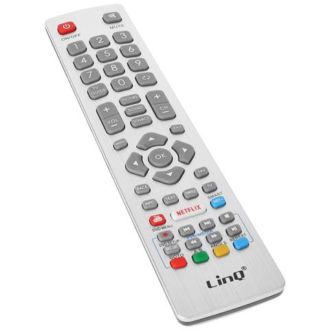 Telecomando Universale Per Televisori Sharp Con Tasti Completi E Portata 8 M, Bianco - Foto 1