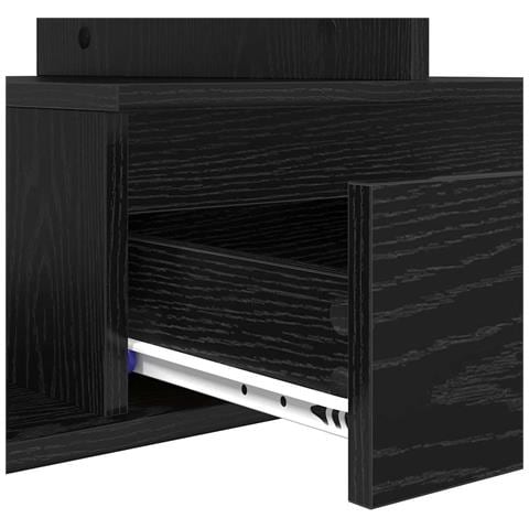 Tavolino da salotto con cassetto Rovere Nero 90 x 49 x 45 cm - Foto 9