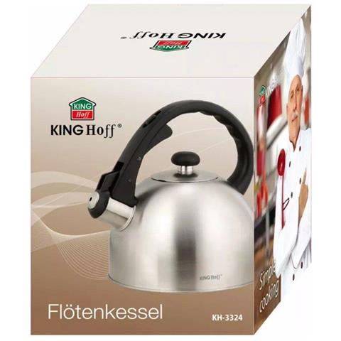 Bollitore con fischietto in acciaio inossidabile Kinghoff KH-3324 da 2,0 l - Foto 5