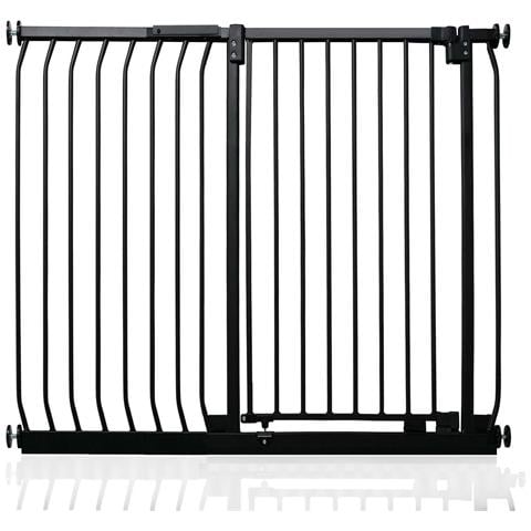 Safetots Cancelletto Di Sicurezza Elite Extra Alto, 107cm - 116cm, Nero Opaco, Extra Alto Con 100cm Di Altezza - Foto 1
