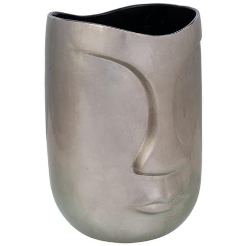 Figura Viso In Ceramica Grigia 23,5x23,5x33h - Foto 1