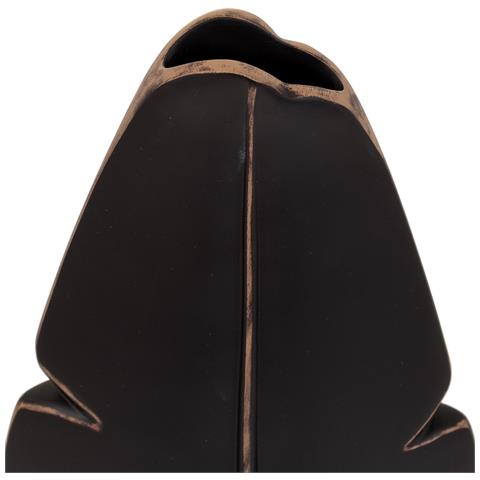 Vaso In Poliresina Marrone 19,5x7x37h - Foto 7