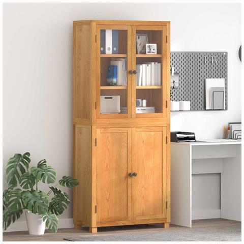 Set di Mobili per Magazzino con lo scaffale 2 pcs Naturale - Foto 2
