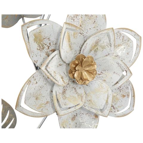 Decorazione In Metallo 3d Fiori 34-multicolore-metallo-39x5,5x67,5 Cm - Foto 2