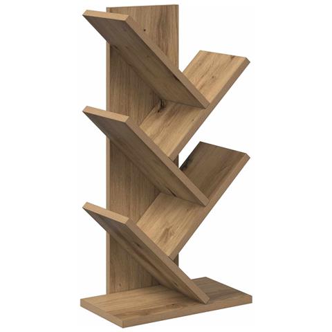 Libreria ad Albero 4 Piani 30 x 18 x 60 cm Legno ingegnerizzato - Foto 1