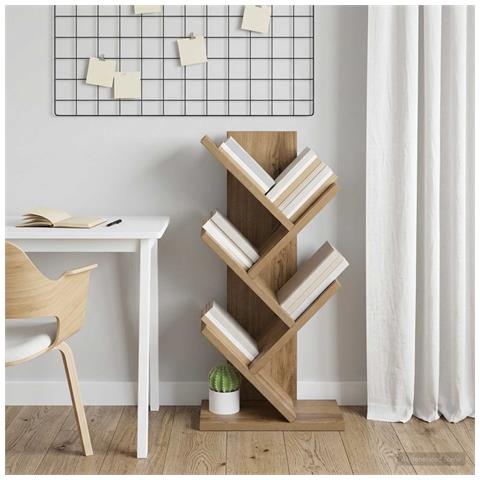Libreria ad Albero 4 Piani 30 x 18 x 60 cm Legno ingegnerizzato - Foto 2