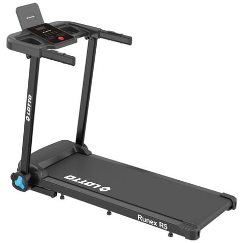 Tapis Roulant Elettrico Runex R5, 2 Hp, 8 Km /h, Inclinazione Automatica 10 Livelli, Superficie 105x40 Cm, Bluetooth, Fitshow, Kinomap, Zwift, Led, 12 Programmi, 100% Pieghevole, 100 Kg - Foto 1