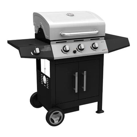 Barbecue a gas con fornello e griglia con bruciatore in acciaio 130x53x105 - Foto 1