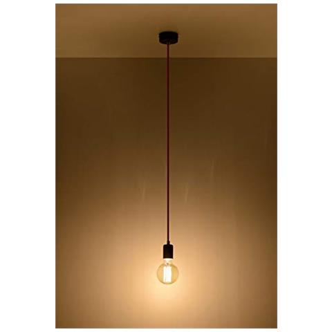 Edison - Lampadario A Sospensione In Acciaio, Colore: Nero - Foto 2