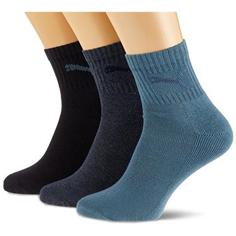 Sportsocken Shorts Crew 3p Calzini, Blu (denim Blue), 39-42 Unisex-adulto - Foto 1