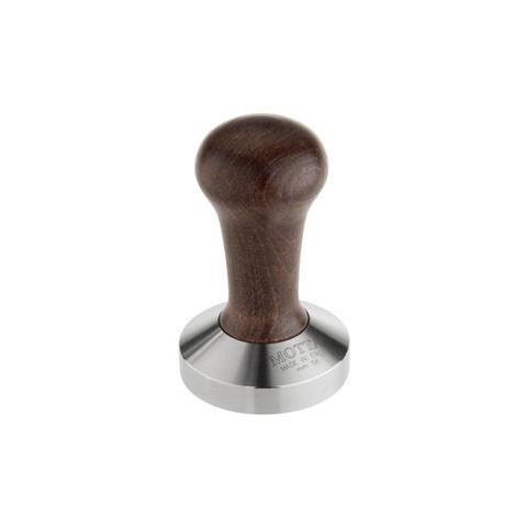 Pressino Da Caffè 54mm | Base In Acciaio Inox Piatto | Manico In Legno Marrone - Foto 1