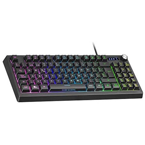 Mkrevoes, Tastiera Gaming Tkl + Pad Numerico, Rgb Control, Layout Es - Foto 2