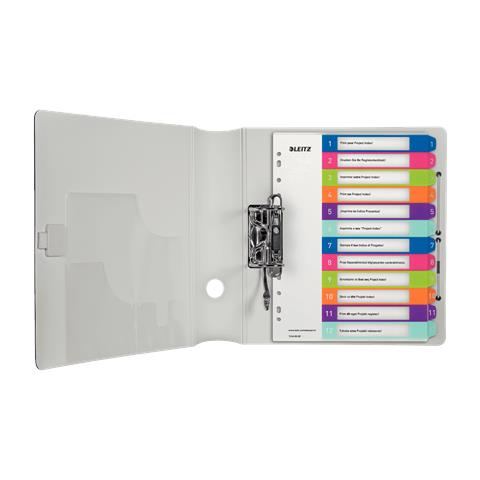 Leitz 12440000 - Mehrfarben - Polypropylene (pp) - Numerisch - Portrt - A4+ (1244-00-00)  - Foto 2