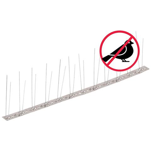Set Dissuasori per Uccelli e Piccioni 20 pz Acciaio 2 File 10 m - Foto 7