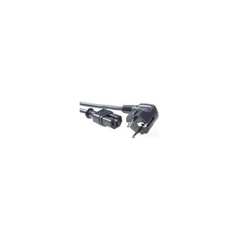 230V connection cable schuko male (angled) - C15 black - Foto 1