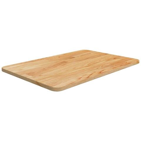 Piano Bagno Marrone Chiaro 60x40x1,5cm Legno Massello Trattato - Foto 1