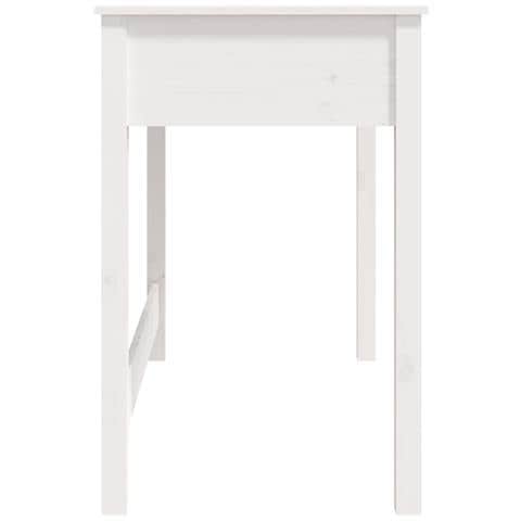 Scrivania Con Cassetti Bianca 100x50x78 Cm Legno Massello Pino - Foto 10