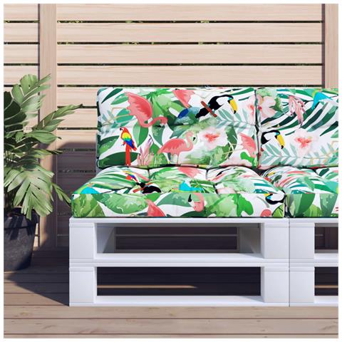 Cuscini Per Divani In Pallet 2 Pz Multicolore In Tessuto - Foto 6