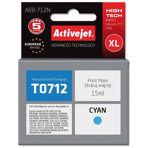AEB-712N cartuccia d'inchiostro 1 pz Compatibile Resa elevata (XL) Ciano - Foto 1