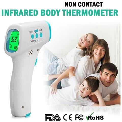 Termometro Digitale Infrarossi Termoscanner No Contatto Temperatura Corpo - Foto 1