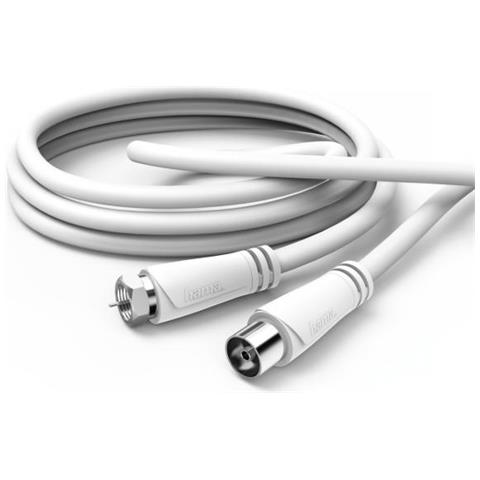 00179256 Cavo Coassiale 5 M Tipo F Bianco - Foto 1