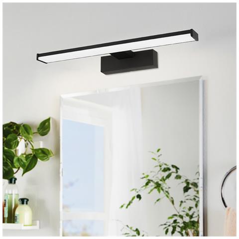 Applique Moderna Pandella 1 Media Led Alluminio Nero - Foto 1