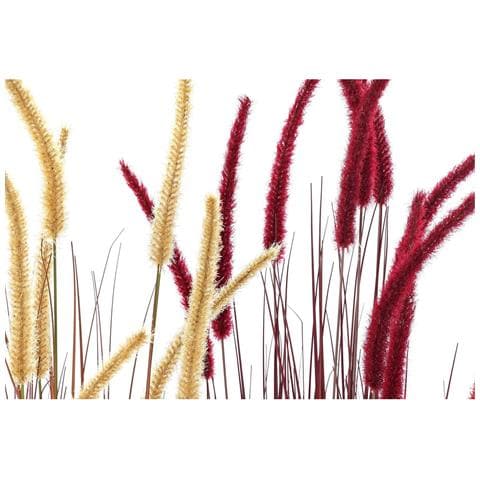 Pianta Decorativa Arancio Polietilene Bordeaux Pvc 20 X 20 X 120 Cm (2 Unità) - Foto 3