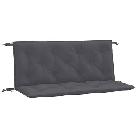 Cuscini Panca Giardino 2pz Antracite 120x50x7 Cm Tessuto Oxford - Foto 2