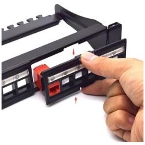 WPC-PAN-BUP24 Pannello Rack 1U Nero - Foto 1