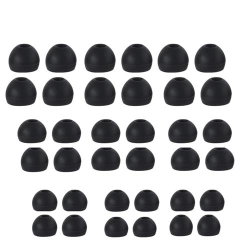 Cuscinetti Auricolari In Silicone Per Cuffie Intrauricolari Da 4,5-6 Mm Black - Foto 1