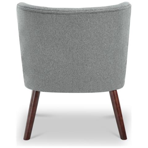 Set Di 2 Poltrone Cocktail Jofi In Tessuto Grigio Scuro - Foto 2