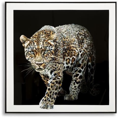 Stampa Su Tela Leopardo 1 - Multicolore - Tessuto - 82x82x4 Cm - Foto 1